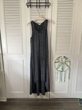 thread & supply Acid Wash High-Low Sierra Maxi Dress